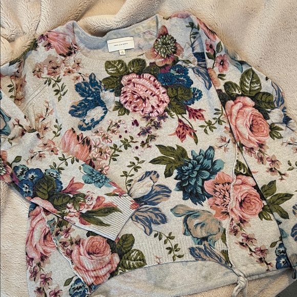 Anthropologie Floral Embroidered Sweater - Picture 6 of 8